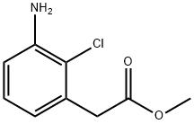 Methyl 3-amino-2-chlorophenylacetate Structural