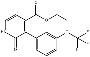 Ethyl 2-hydroxy-3-(3-(trifluoromethoxy)phenyl)isonicotinate Structural