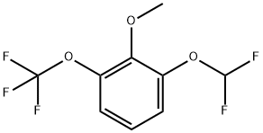 Benzene, 1-(difluoromethoxy)-2-methoxy-3-(trifluoromethoxy)- Structural