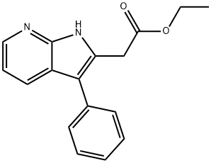 Ethyl 3-phenyl-1H-pyrrolo[2,3-b]pyridine-2-acetate Structural