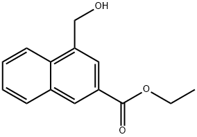Ethyl 4-(hydroxymethyl)naphthalene-2-carboxylate Structural