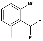 Benzene, 1-bromo-2-(difluoromethyl)-3-methyl- Structural