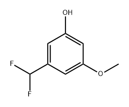 Phenol, 3-(difluoromethyl)-5-methoxy- Structural