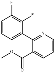 Methyl 2-(2,3-difluorophenyl)nicotinate Structural