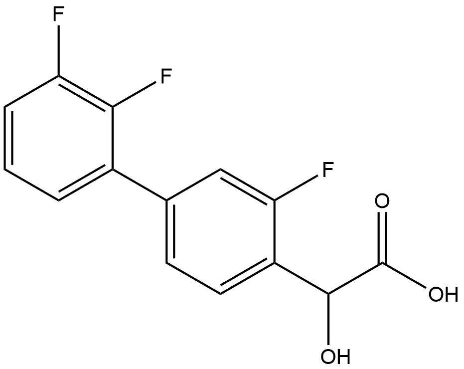 Hydroxy-(3,2',3'-trifluorobiphenyl-4-yl)-acetic acid Structural