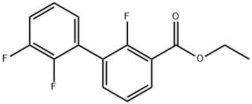 Ethyl 2,2',3'-trifluorobiphenyl-3-carboxylate Structural