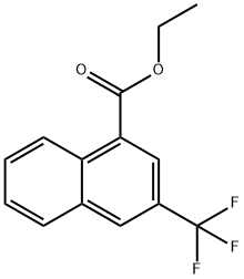Ethyl 2-(trifluoromethyl)naphthalene-4-carboxylate Structural