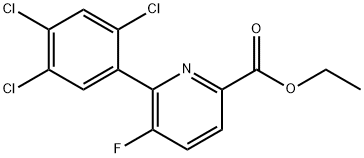 Ethyl 5-fluoro-6-(2,4,5-trichlorophenyl)picolinate Structural
