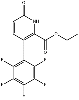 Ethyl 6-hydroxy-3-(perfluorophenyl)picolinate Structural