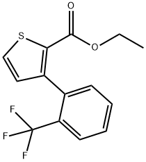 Ethyl 3-(2-(trifluoromethyl)phenyl)thiophene-2-carboxylate Structural