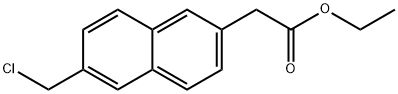 Ethyl 2-(chloromethyl)naphthalene-6-acetate Structural