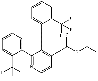 Ethyl 2,3-bis(2-(trifluoromethyl)phenyl)isonicotinate Structural