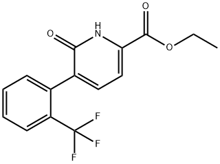 Ethyl 6-hydroxy-5-(2-(trifluoromethyl)phenyl)picolinate Structural
