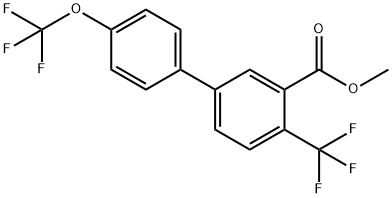 Methyl 4'-(trifluoromethoxy)-4-(trifluoromethyl)biphenyl-3-carboxylate Structural