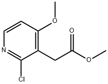 Methyl 2-chloro-4-methoxypyridine-3-acetate Structural
