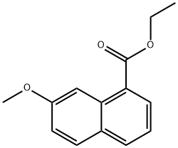 Ethyl 7-methoxynaphthalene-1-carboxylate Structural
