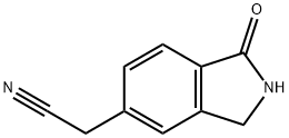 Isoindolin-1-one-5-acetonitrile Structural
