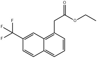 Ethyl 2-(trifluoromethyl)naphthalene-8-acetate Structural