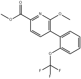 Methyl 6-methoxy-5-(2-(trifluoromethoxy)phenyl)picolinate