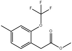 Methyl 4-methyl-2-(trifluoromethoxy)phenylacetate Structural