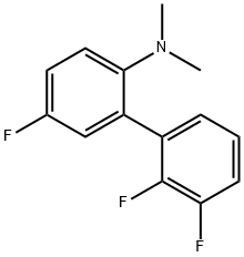 Dimethyl-(5,2',3'-trifluorobiphenyl-2-yl)-amine Structural