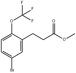 Methyl 3-(5'-bromo-2'-(trifluoromethoxy)phenyl)propionate Structural