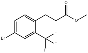 Methyl 3-(4'-bromo-2'-(trifluoromethyl)phenyl)propionate Structural