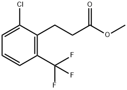 Methyl 3-(2'-chloro-6'-(trifluoromethyl)phenyl)propionate Structural