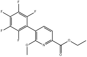 Ethyl 6-methoxy-5-(perfluorophenyl)picolinate Structural