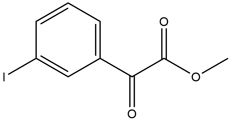 Benzeneacetic acid, 3-iodo-α-oxo-, methyl ester Structural