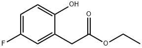 Benzeneacetic acid, 5-fluoro-2-hydroxy-, ethyl ester Structural