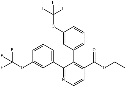 Ethyl 2,3-bis(3-(trifluoromethoxy)phenyl)isonicotinate Structural