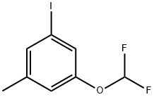 Benzene, 1-(difluoromethoxy)-3-iodo-5-methyl- Structural