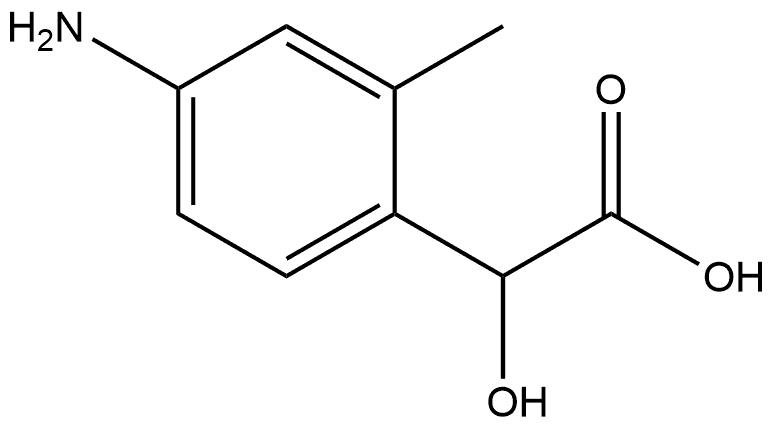Benzeneacetic acid, 4-amino-α-hydroxy-2-methyl- Structural