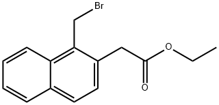 Ethyl 1-(bromomethyl)naphthalene-2-acetate Structural