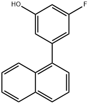 Phenol, 3-fluoro-5-(1-naphthalenyl)- Structural