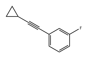 Benzene, 1-(2-cyclopropylethynyl)-3-fluoro- Structural