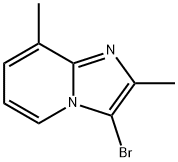 Imidazo[1,2-a]pyridine, 3-bromo-2,8-dimethyl- Structural