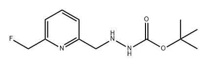 Hydrazinecarboxylic acid, 2-[[6-(fluoromethyl)-2-pyridinyl]methyl]-, 1,1-dimethylethyl ester Structural
