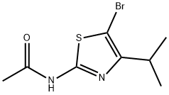 N-[5-Bromo-4-(1-methylethyl)-2-thiazolyl]acetamide Structural