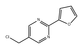 Pyrimidine, 5-(chloromethyl)-2-(2-furanyl)- Structural