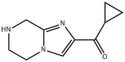 cyclopropyl(5,6,7,8-tetrahydroimidazo[1,2-a]pyrazin-2-yl)methanone Structural