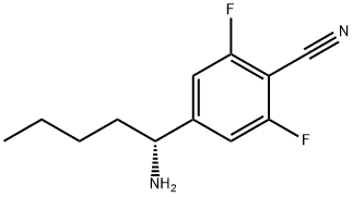 Benzonitrile, 4-[(1R)-1-aminopentyl]-2,6-difluoro- Structural