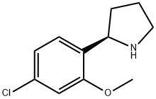 2-(4-chloro-2-methoxyphenyl)pyrrolidine Structural