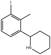 2-(3-iodo-2-methylphenyl)piperidine Structural