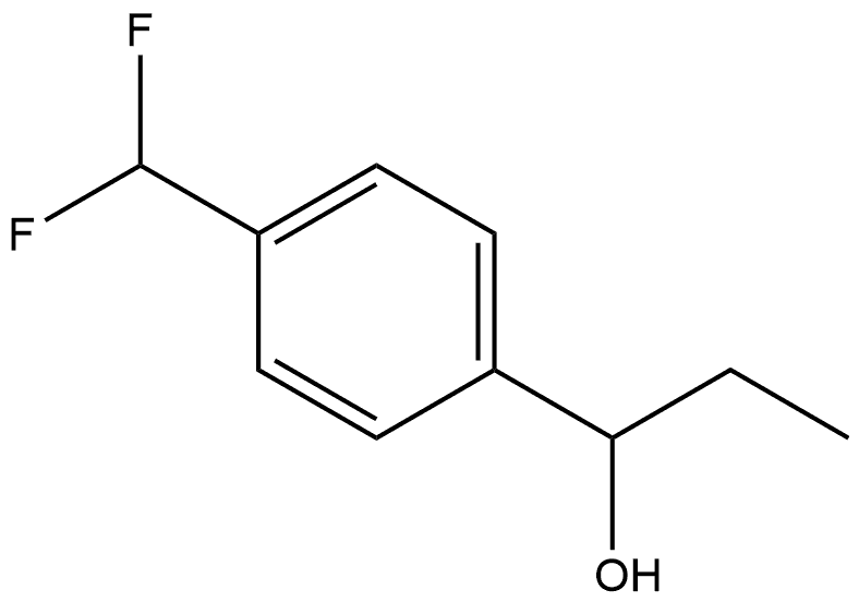 Benzenemethanol, 4-(difluoromethyl)-α-ethyl- Structural
