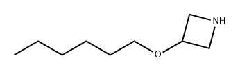 Azetidine, 3-(hexyloxy)- Structural