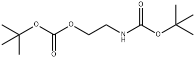 t-Butyl 2-(tert-butoxycarbonyloxy)ethylcarbamate Structural
