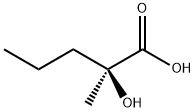 Pentanoic acid, 2-hydroxy-2-methyl-, (2S)- Structural