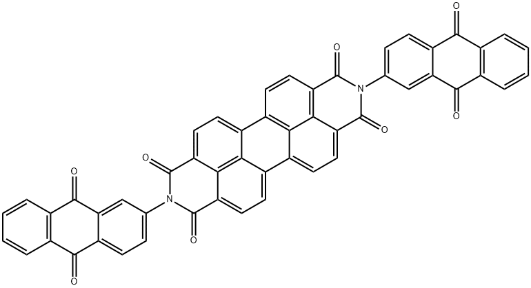 Anthra[2,1,9-def:6,5,10-d'e'f']diisoquinoline-1,3,8,10(2H,9H)-tetrone, 2,9-bis(9,10-dihydro-9,10-dioxo-2-anthracenyl)- Structural